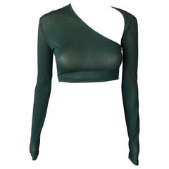 Jean Paul Gaultier 1990
s Vintage Sheer Crop Top