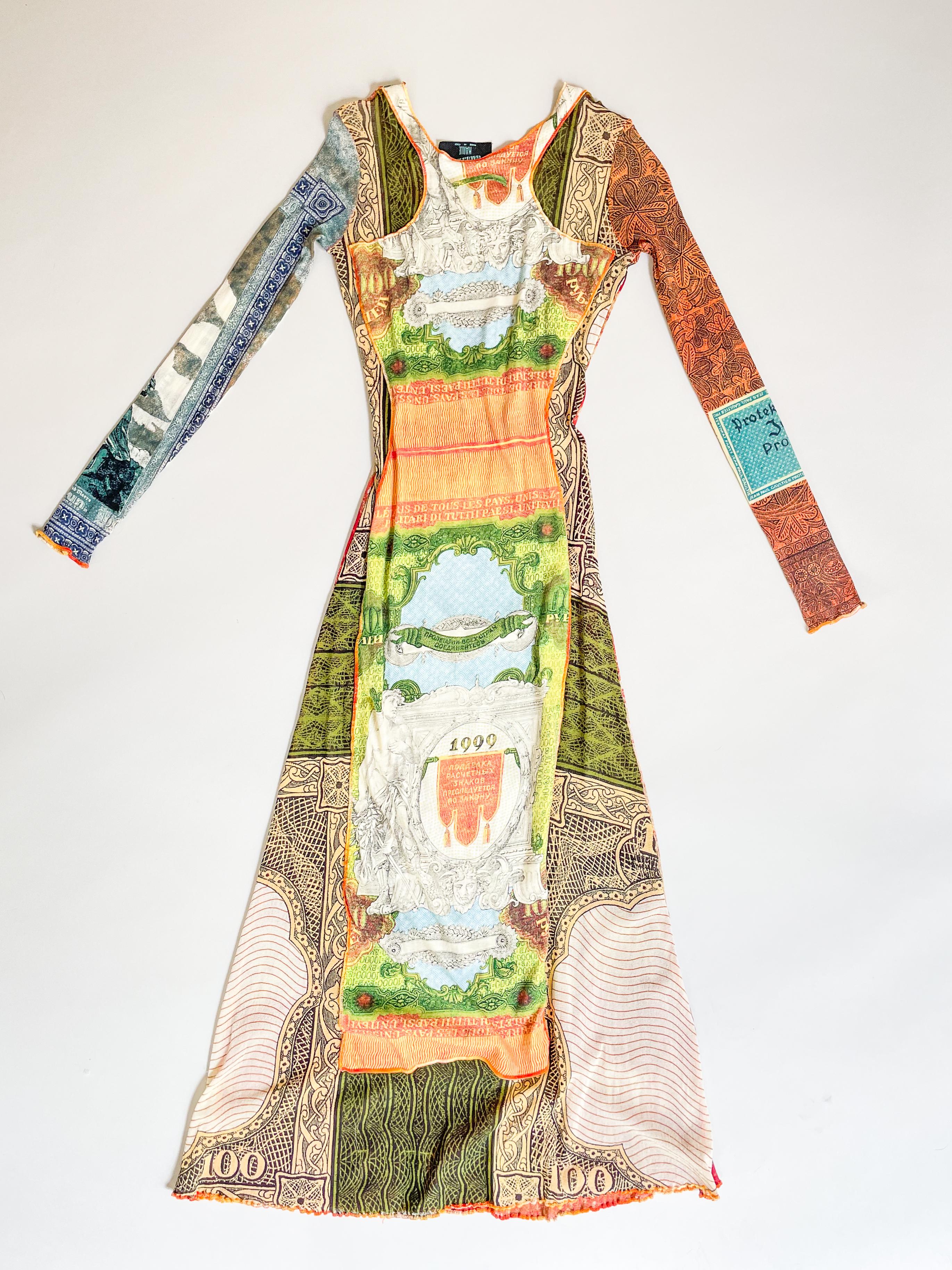 Jean Paul Gaultier 1994 mesh reconstructed dress  In Excellent Condition In PARIS, FR
