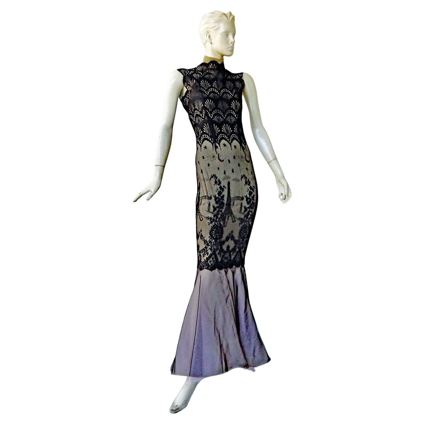 Jean Paul Gaultier designed his rare and memorable 1995 runway collection influenced by combining a mix of decades to achieve a totally modern silhouette creating a 