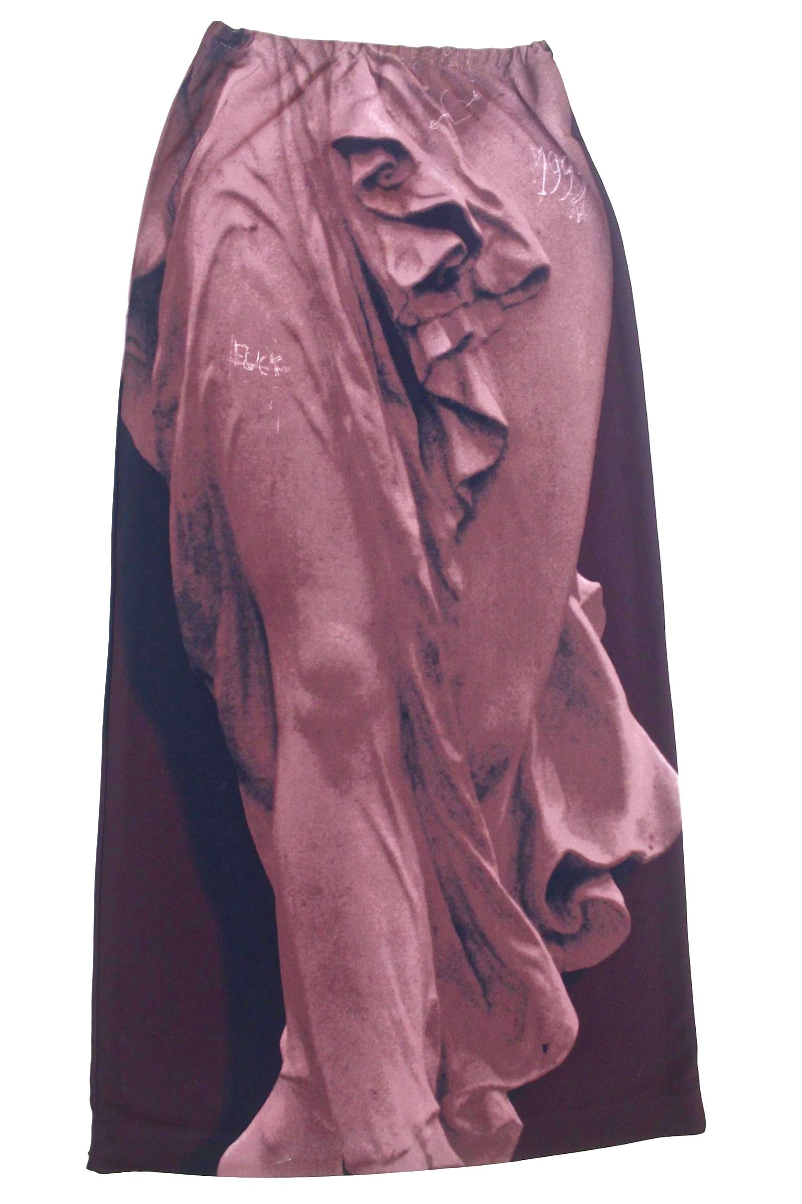 Jean Paul Gaultier 1998/9 Trompe l'oeil Goddess Graffiti Outfit 7