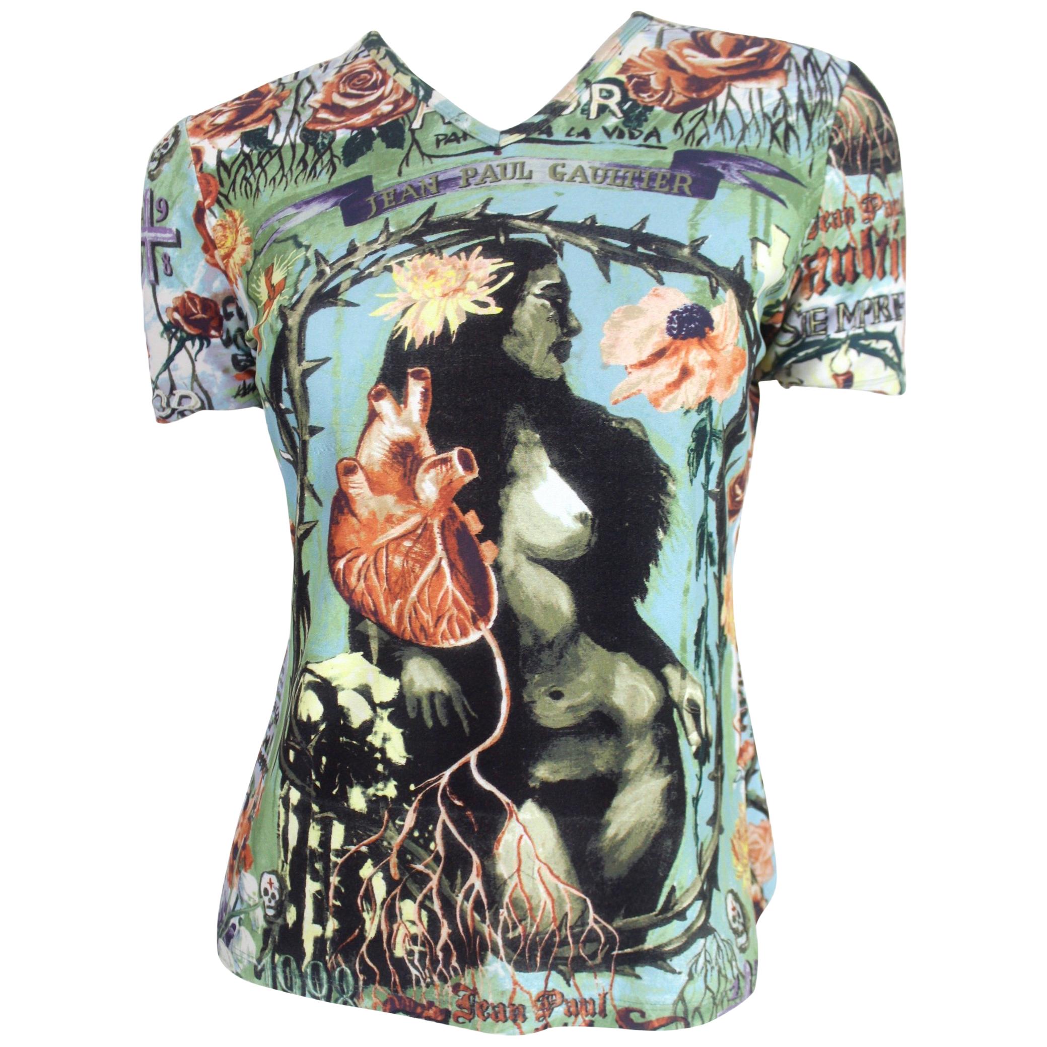 Jean Paul Gaultier 1998 Frida Kahlo T-Shirt