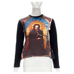 JEAN PAUL GAULTIER 1998 Marilyn Manson cathedral glass goth ringer tshirt IT40 S