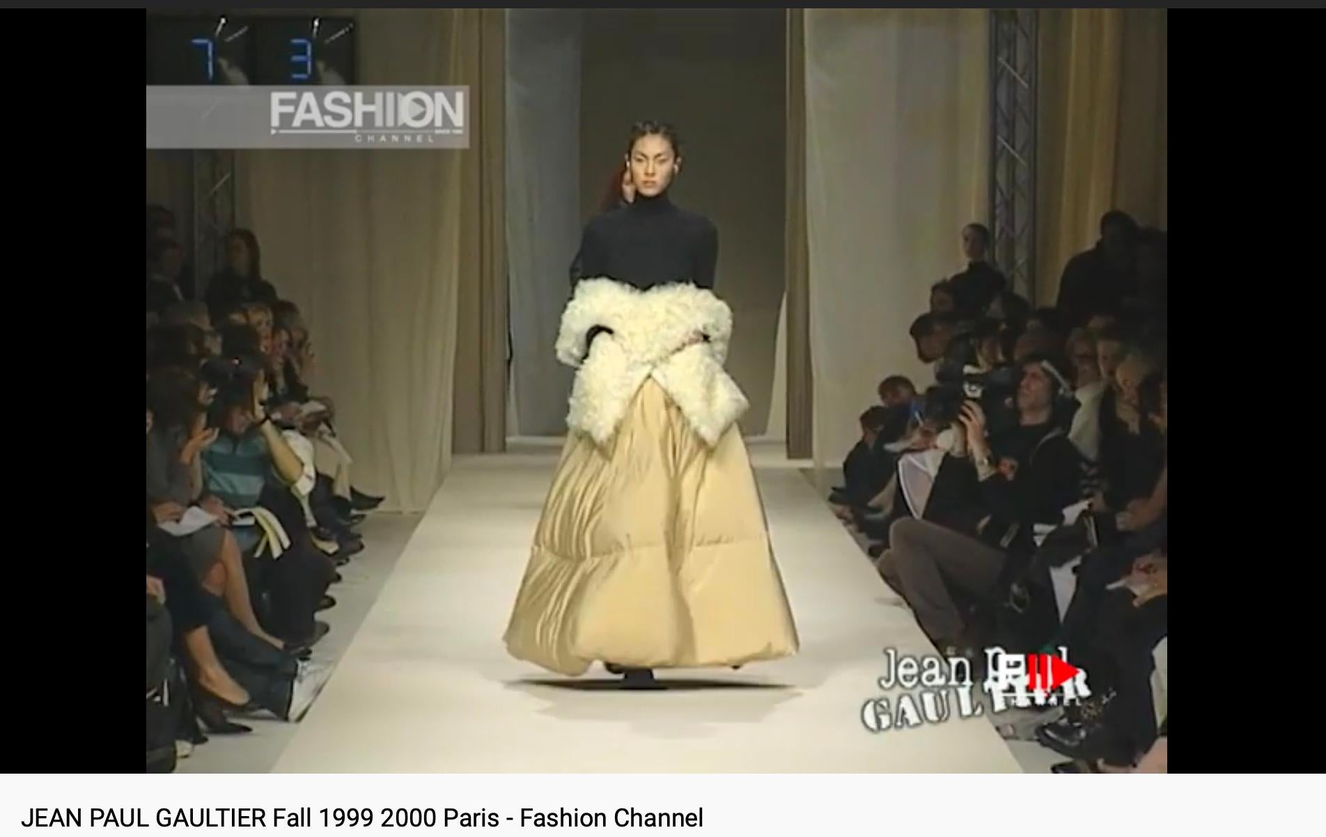 Jean Paul Gaultier 1999 AW Padded Long Skirt For Sale 3