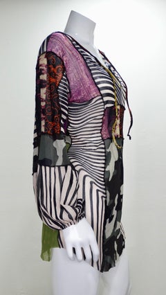 Jean Paul Gaultier 2000s Patchwork Mesh Mini Dress