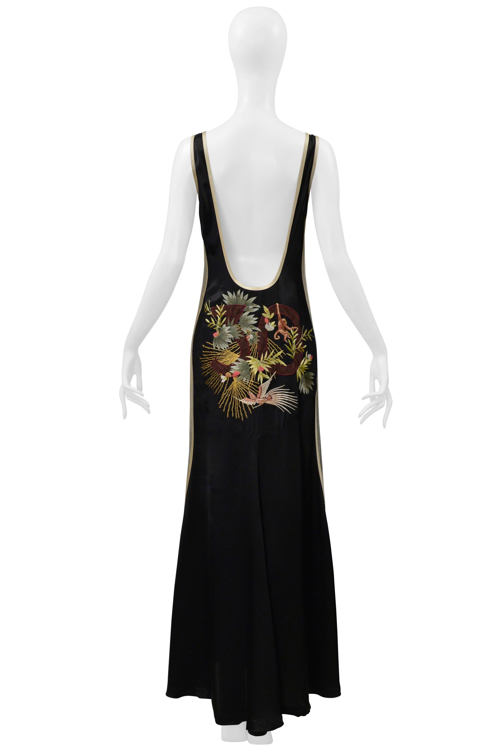Donna Jean Paul Gaultier 30Th Anniversary Black And Cream Satin Ensemble W Mesh Stripe in vendita