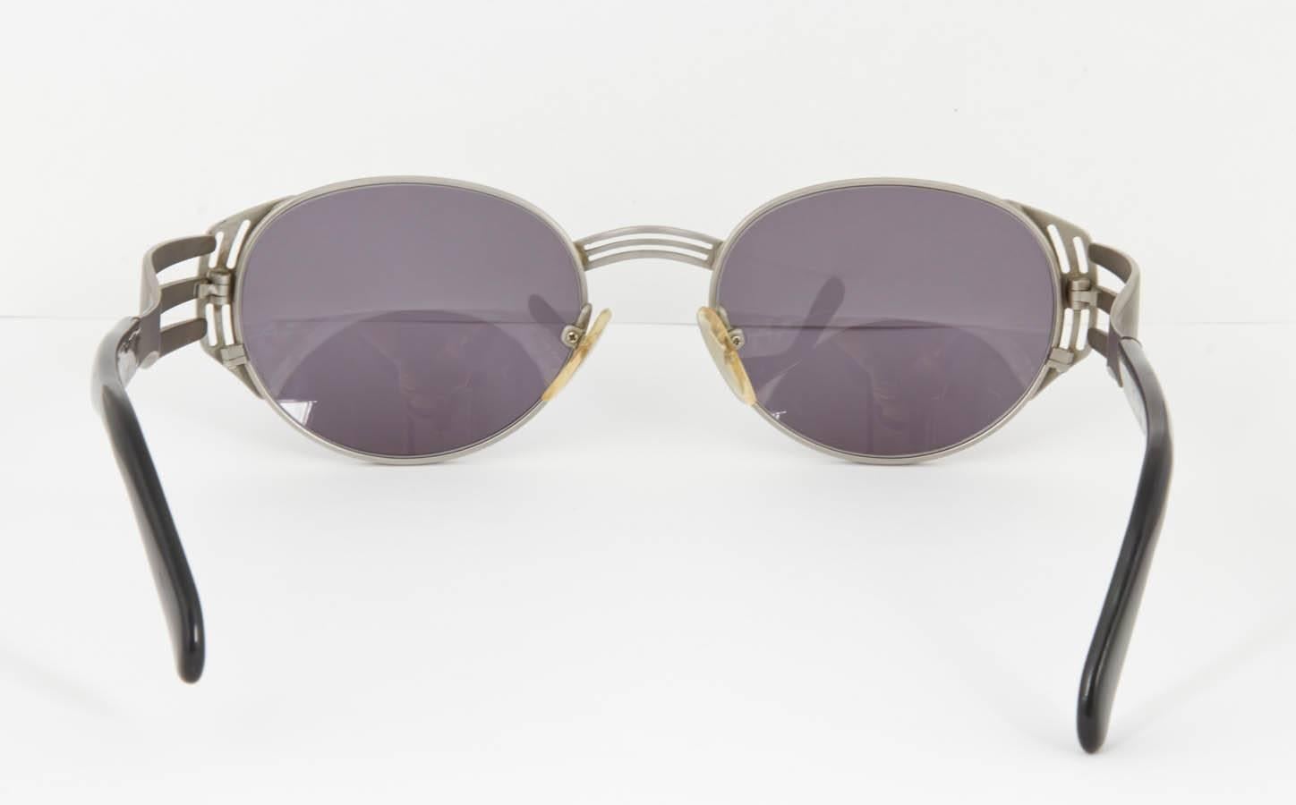 Jean Paul Gaultier 56-3281 Fork Vintage Sunglasses For Sale 1