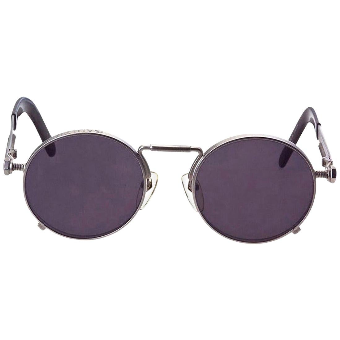 Jean Paul Gaultier 56-8171 Silver Sunglasses For Sale