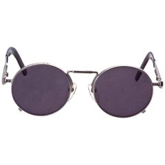 Vintage Jean Paul Gaultier 56-8171 Silver Sunglasses