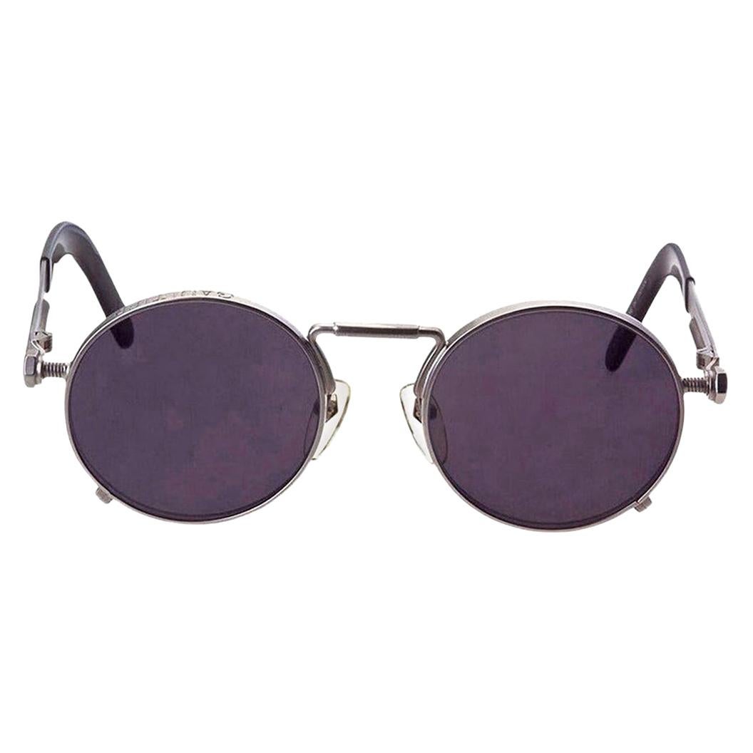 Jean Paul Gaultier 56-8171 Silver Sunglasses For Sale