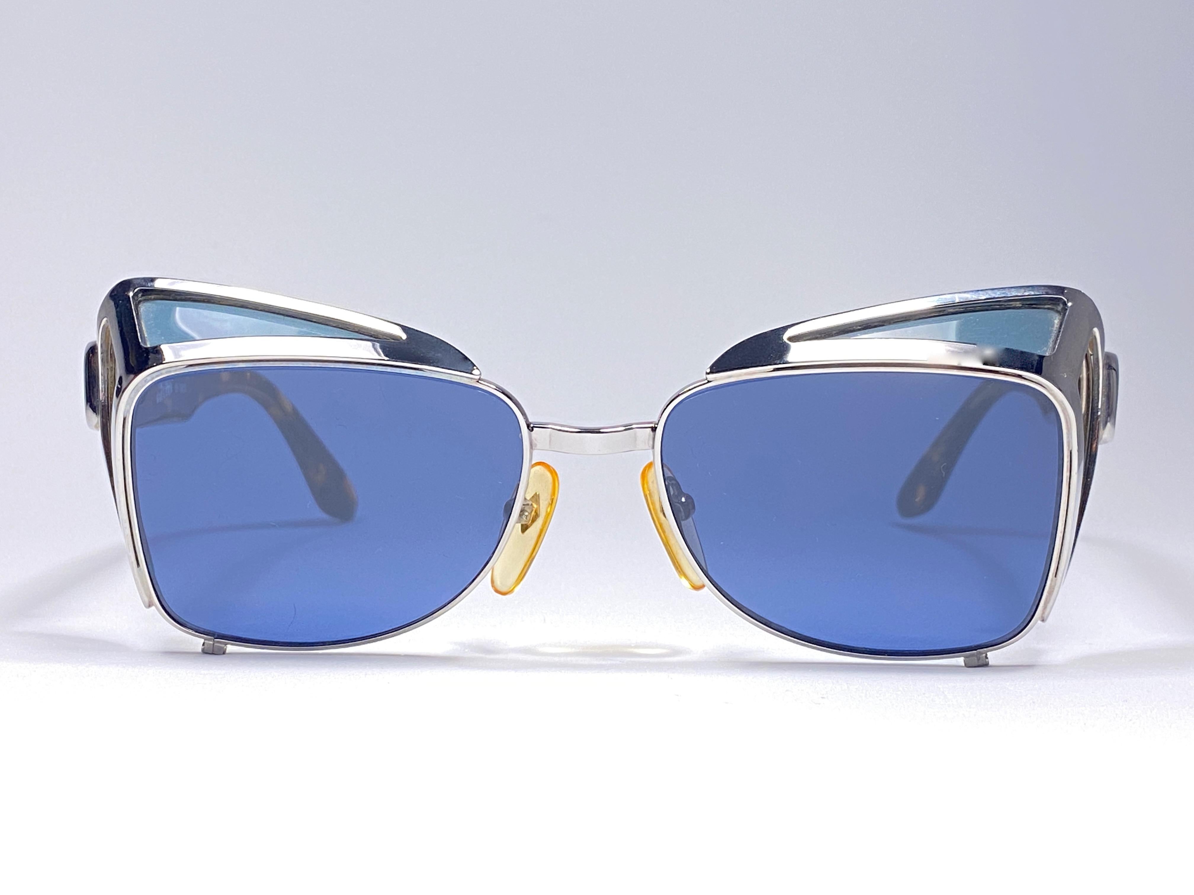 Jean Paul Gaultier 56 9272 Schildrahmen-Sammlerstück 1990er Japan-Sonnenbrille (Violett)