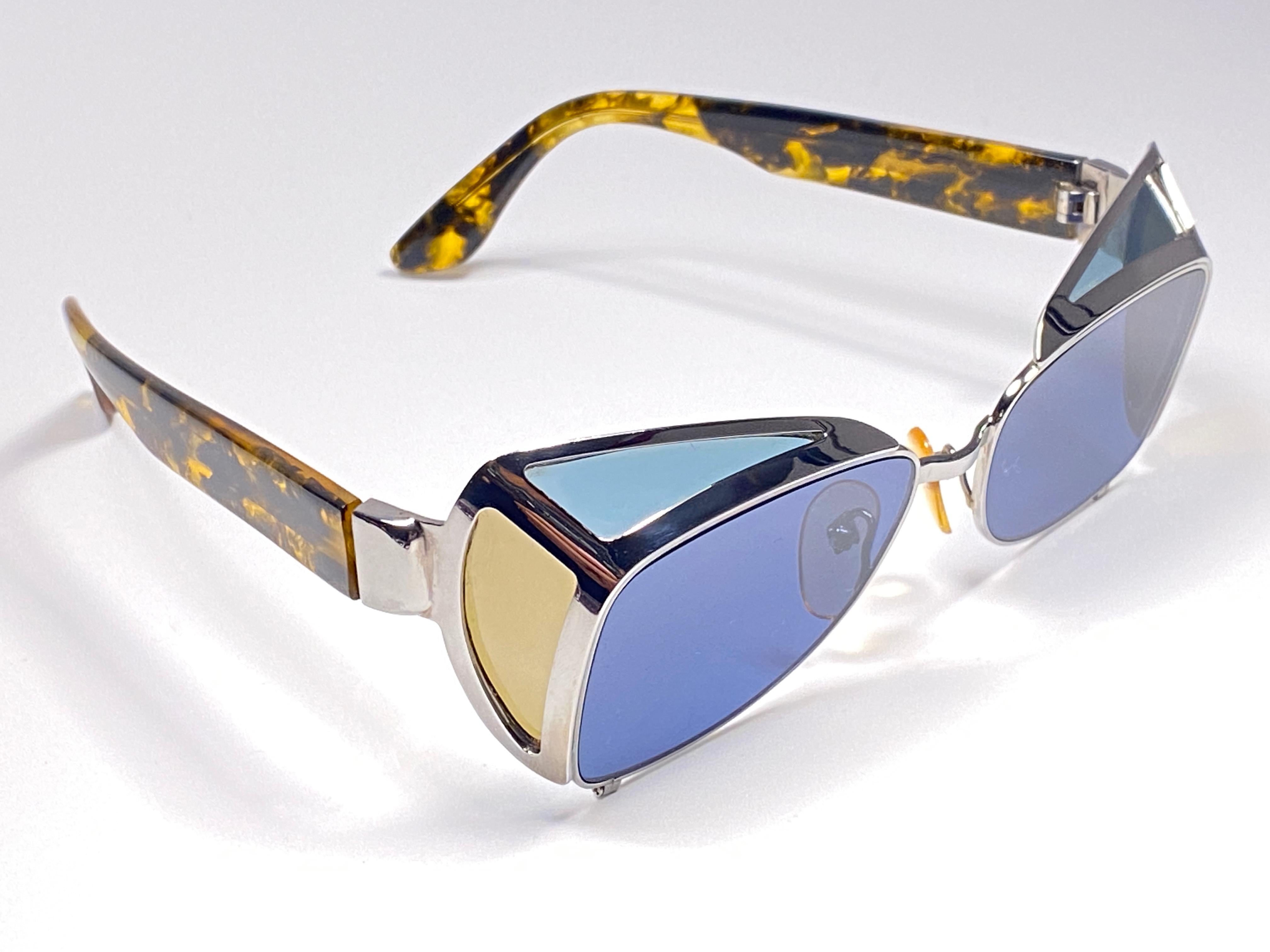 Women's or Men's Jean Paul Gaultier 56 9272 Shield Frame Collectors Item 1990's Japan Sunglasses For Sale