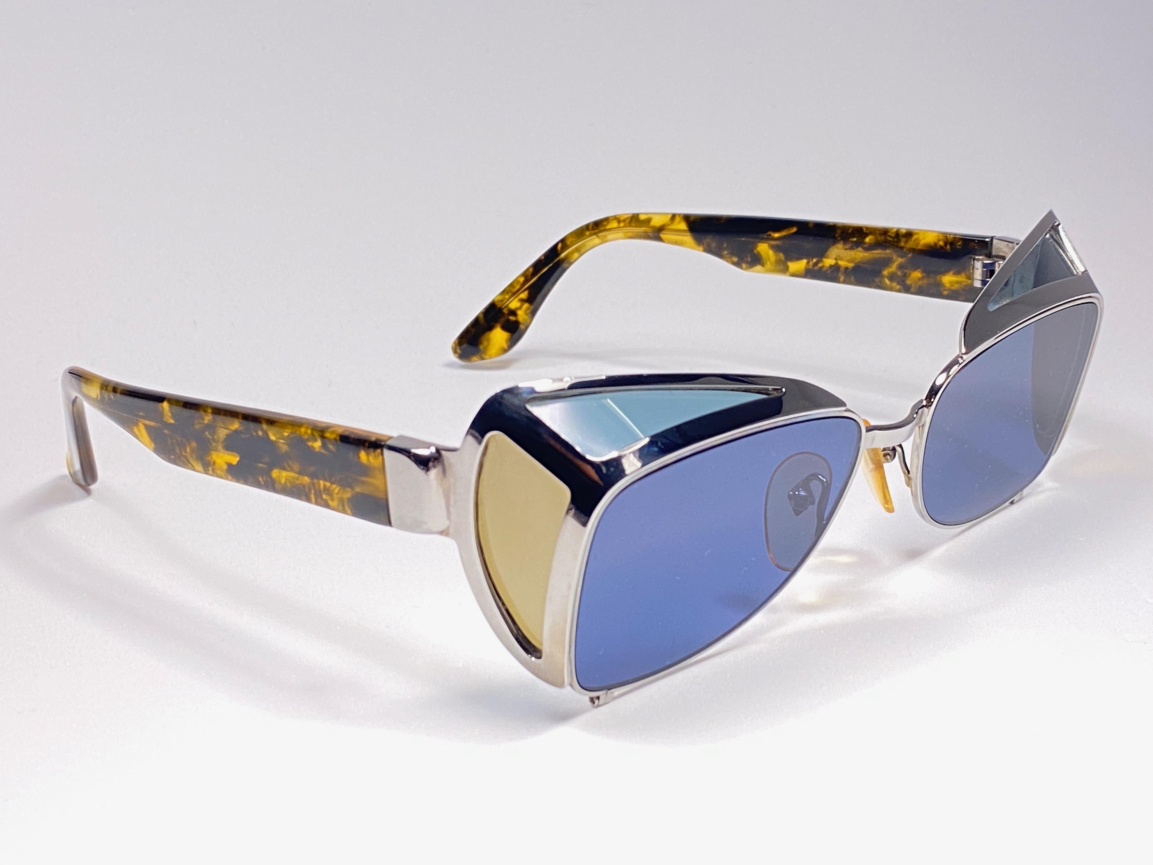 Jean Paul Gaultier 56 9272 Shield Frame Collectors Item 1990's Japan Sunglasses For Sale 2
