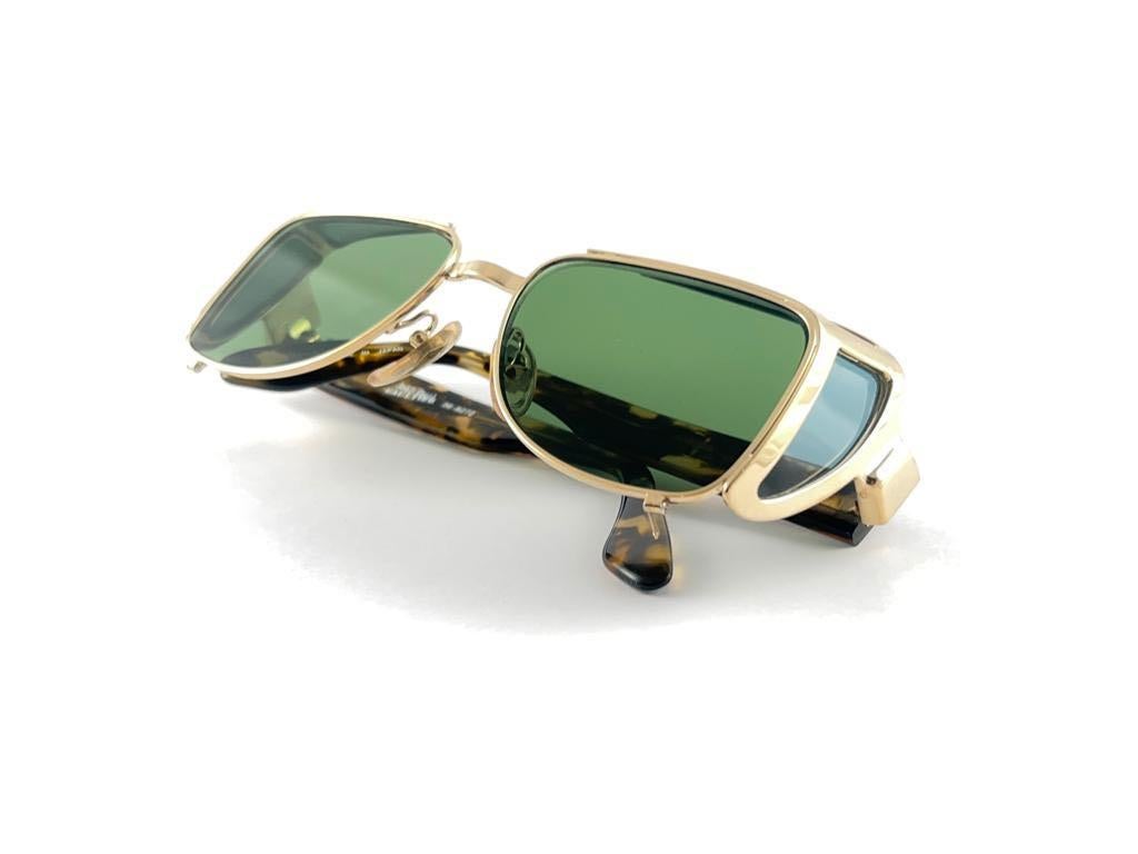 Vintage Jean Paul Gaultier 56 9272 Gold Sammlerstück 1990er Japan-Sonnenbrille im Angebot 7