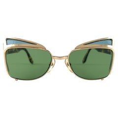 Vintage Jean Paul Gaultier 56 9272 Gold Collectors Item 1990's Japan Sunglasses