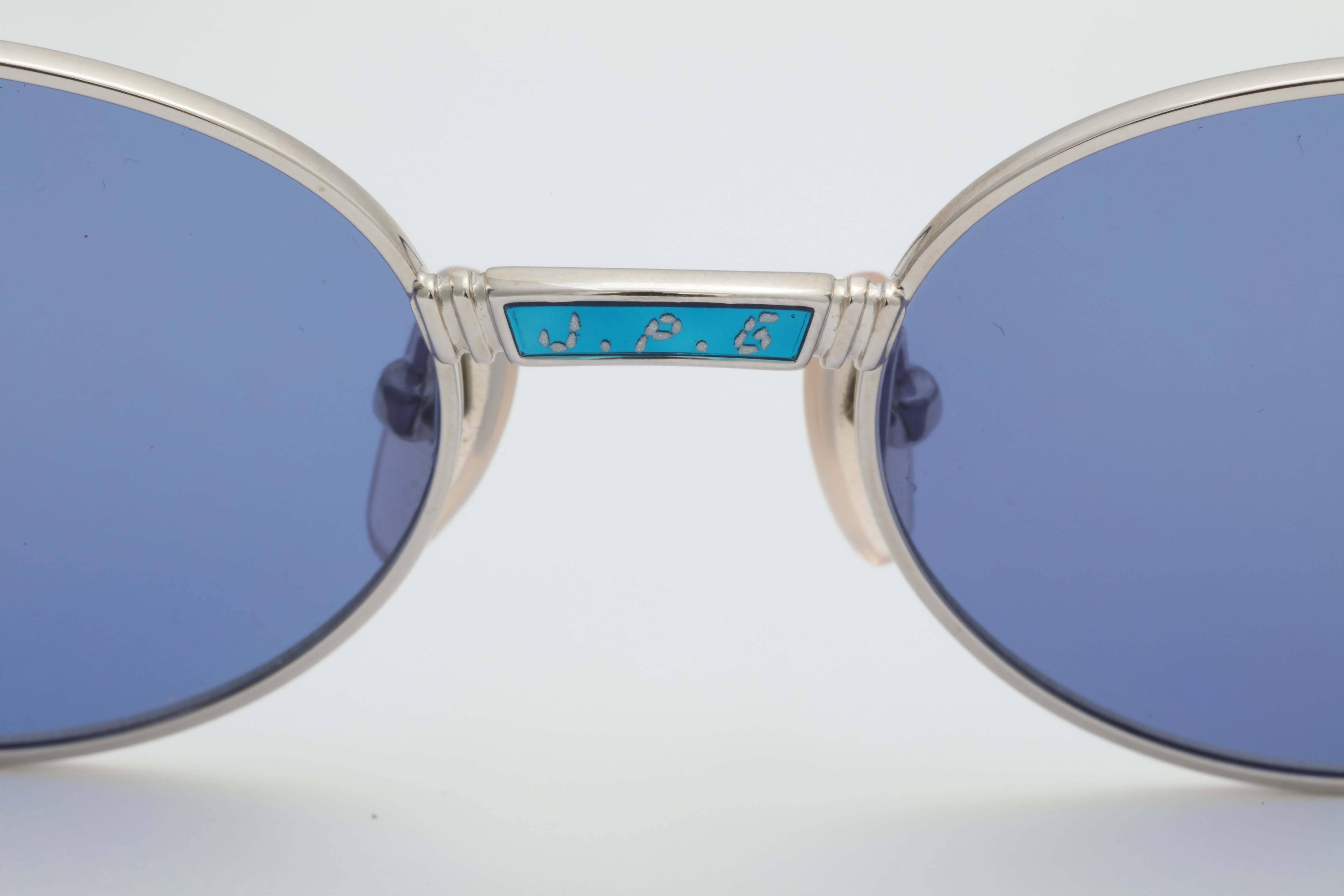 Jean Paul Gaultier 58-5104 Vintage Sunglasses In Excellent Condition For Sale In Chicago, IL