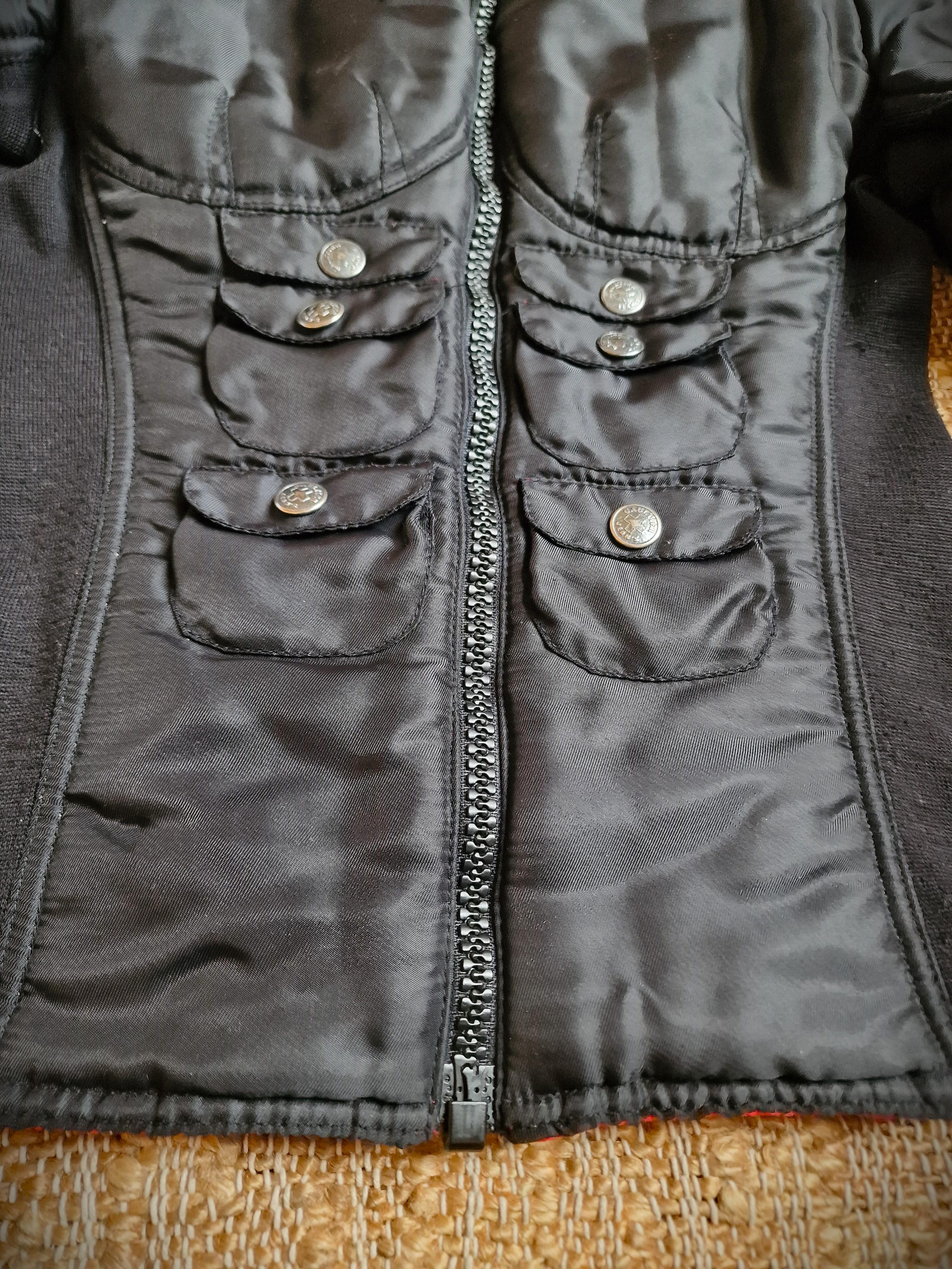 Jean Paul Gaultier 6-pack 6 Pack Muscle Torso Puffer Bomber Black Jacket In Excellent Condition For Sale In PARIS, FR