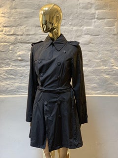 Jean Paul Gaultier 90s/00s Black Lightweight Rain Mac