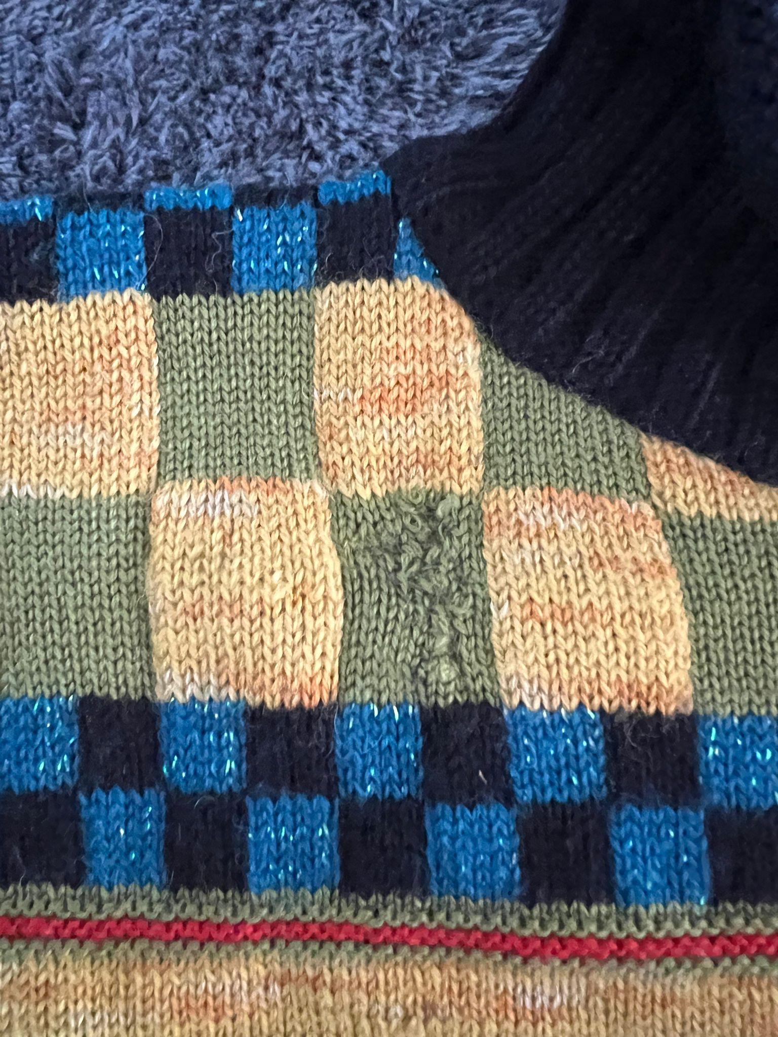 Jean Paul Gaultier A/W 1995 Col roulé en laine cybernétique en vente 2