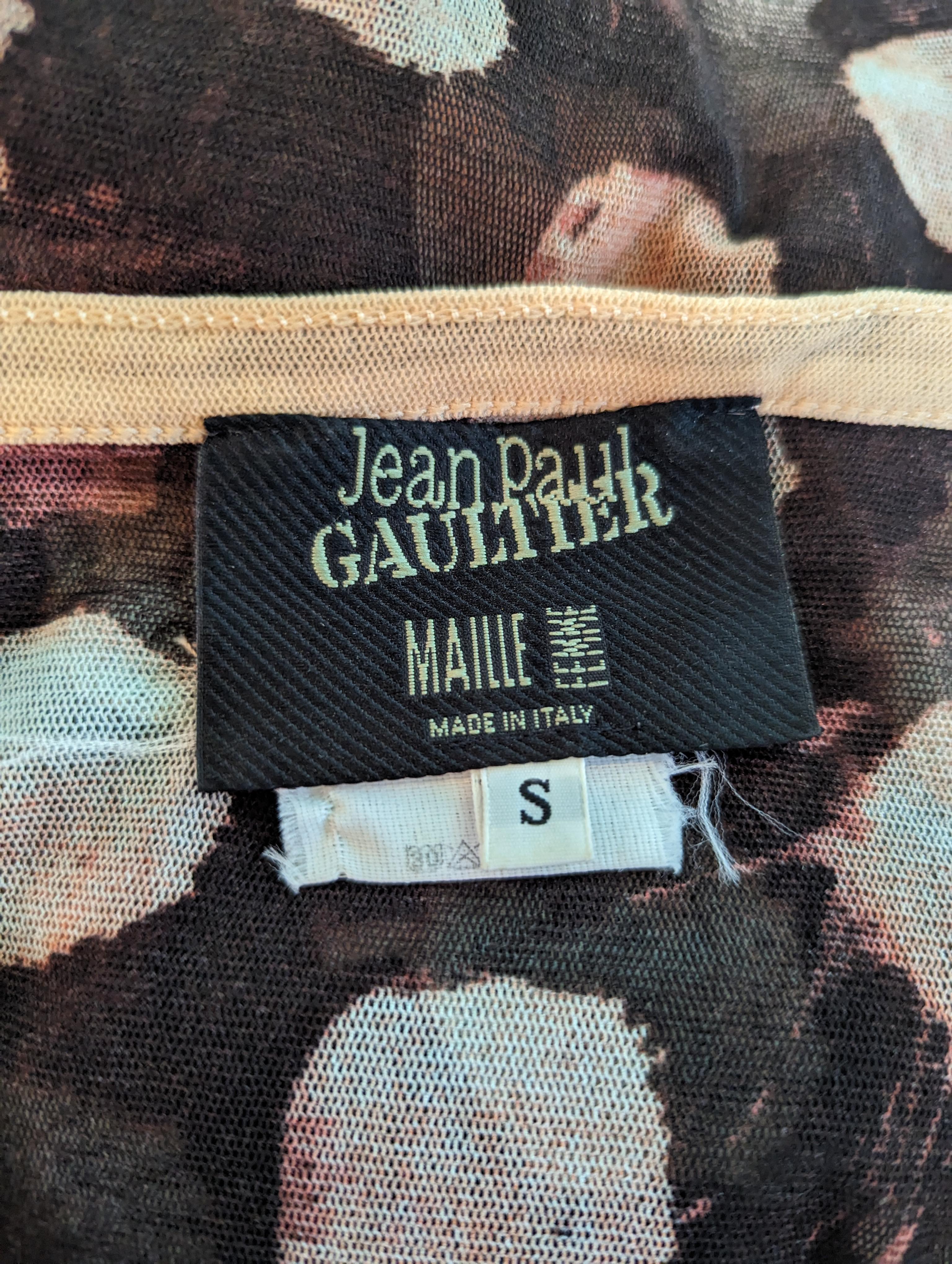 Jean Paul Gaultier Abstract Polka Dots Set Cardigan and Tank Top en vente 2