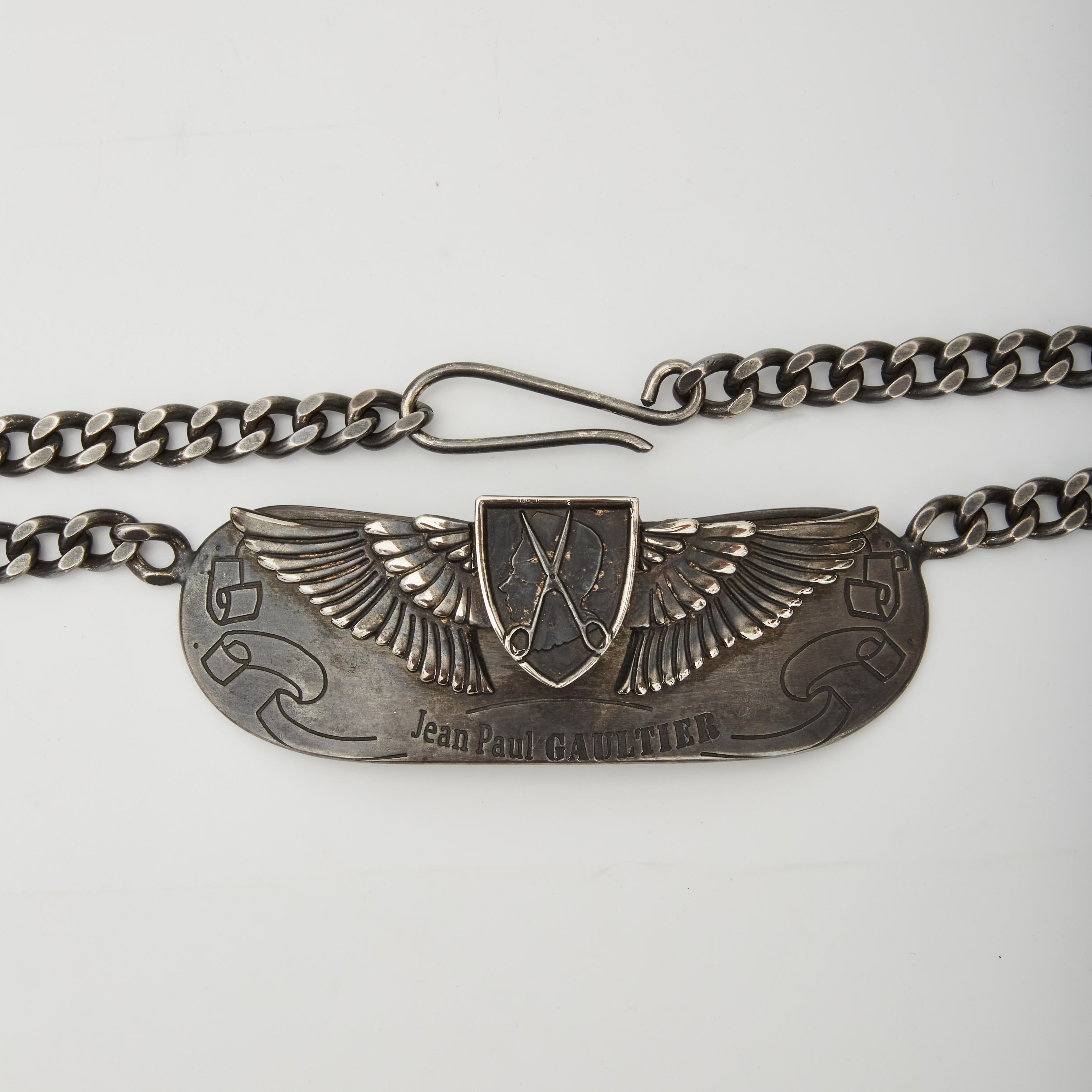 Jean Paul Gaultier Anniversaire Winged Plate Belt In Excellent Condition For Sale In Montreal, Quebec