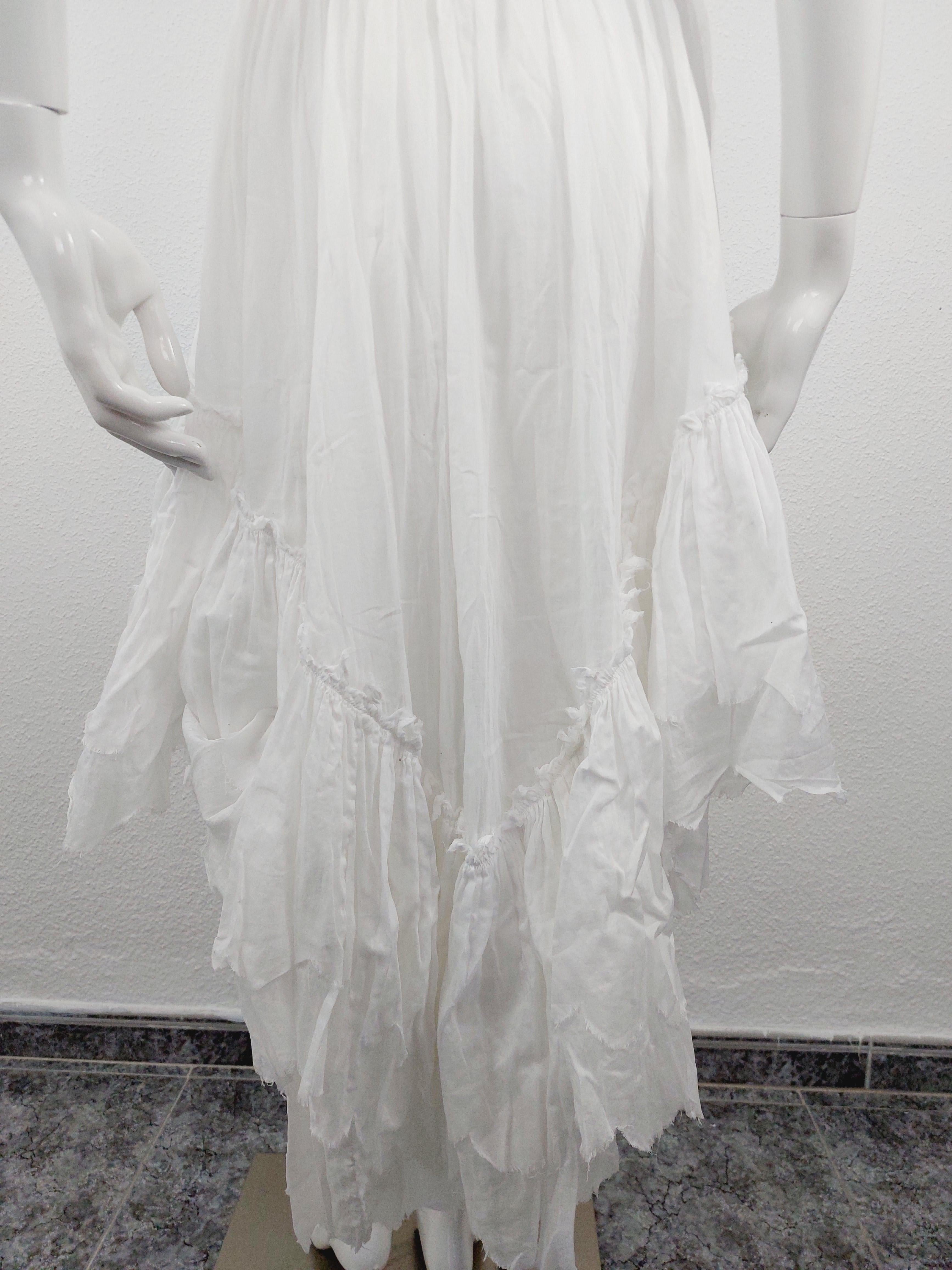 y2k jean paul gaultier femme asymmetric polka dot tiered skirt - ss2004