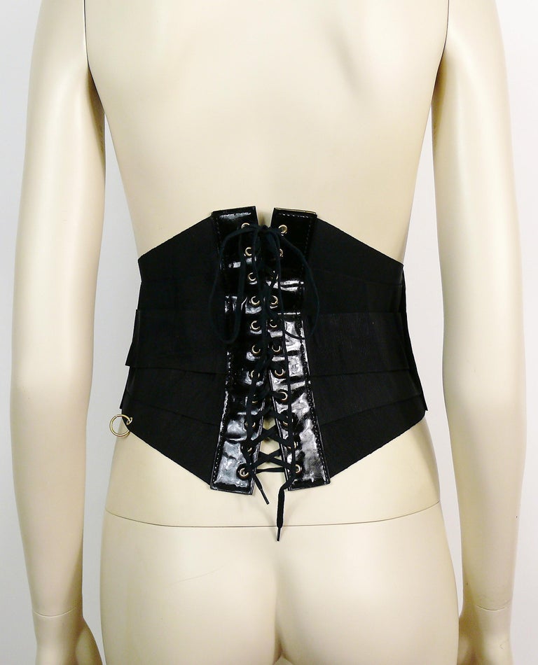 JAN SOLVIE ASSEMBLY leather corset belt - 小物