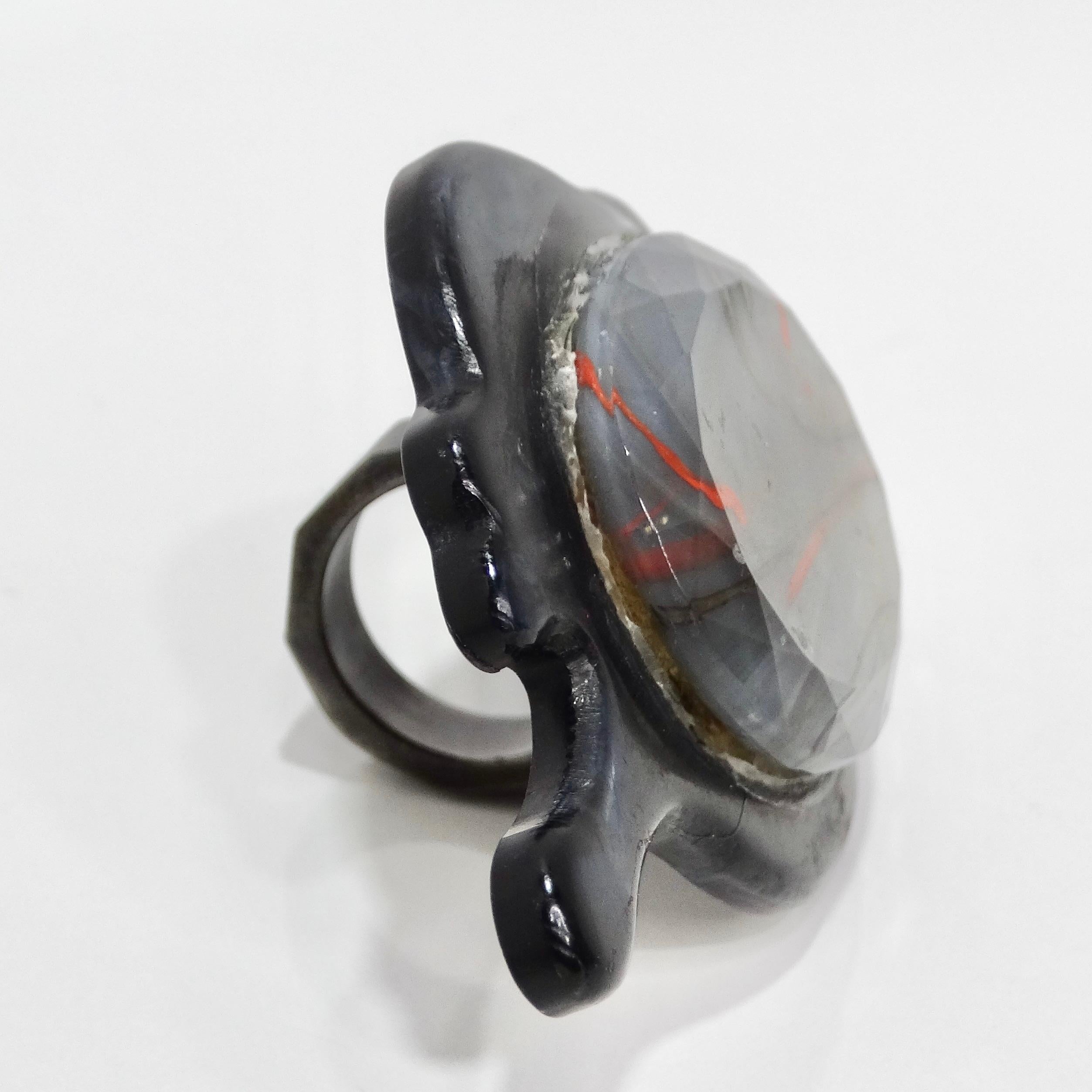 Women's or Men's Jean Paul Gaultier Avant Garde Jumbo Statement Ring For Sale