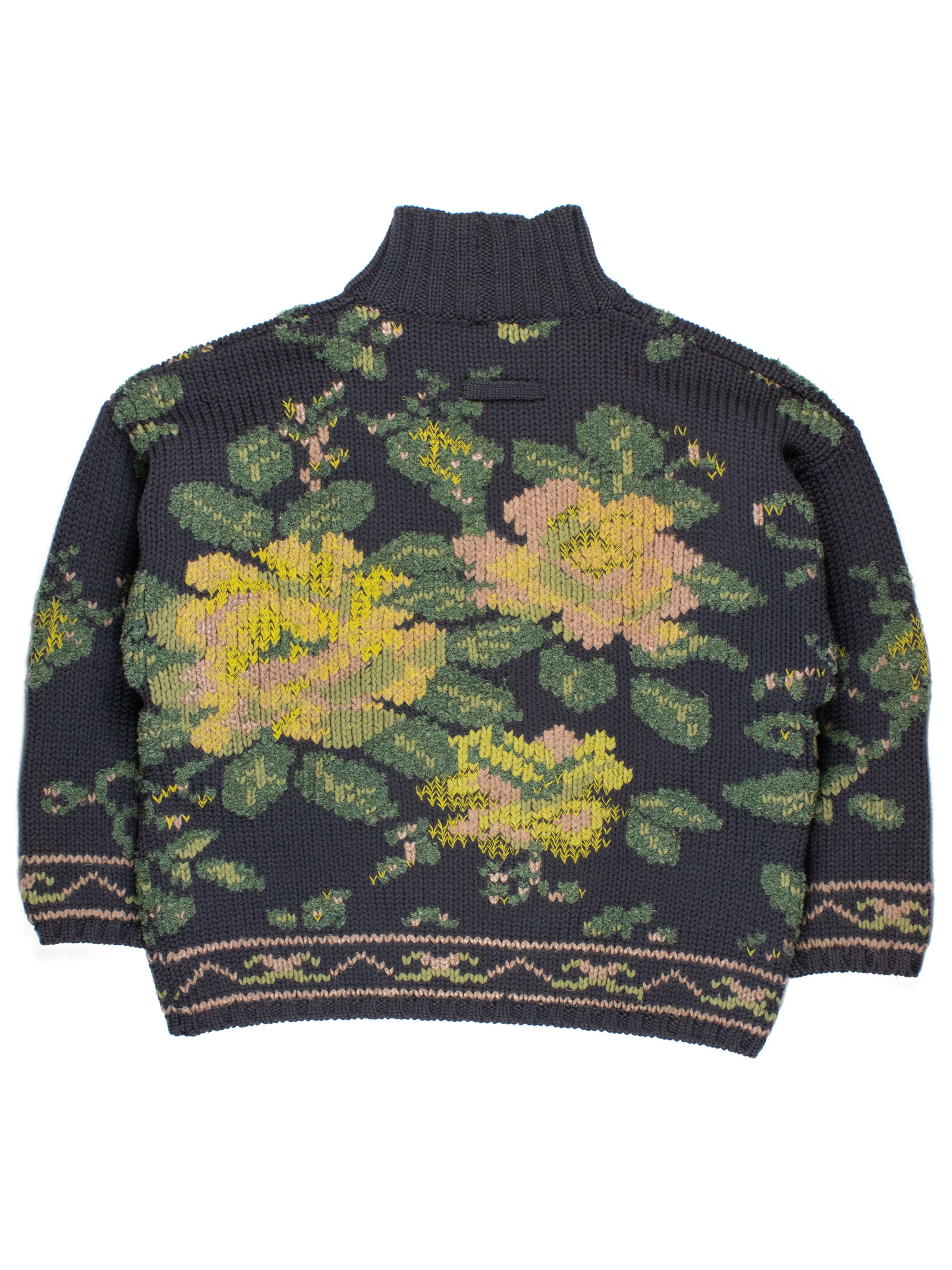 Jean Paul Gaultier AW1984 Floral Sweater In Good Condition In Beverly Hills, CA