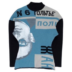 Pull en laine « constructiviste russe » Jean Paul Gaultier A/H 1986