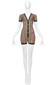 Jean Paul Gaultier AW1990 Cutout Knit Romper