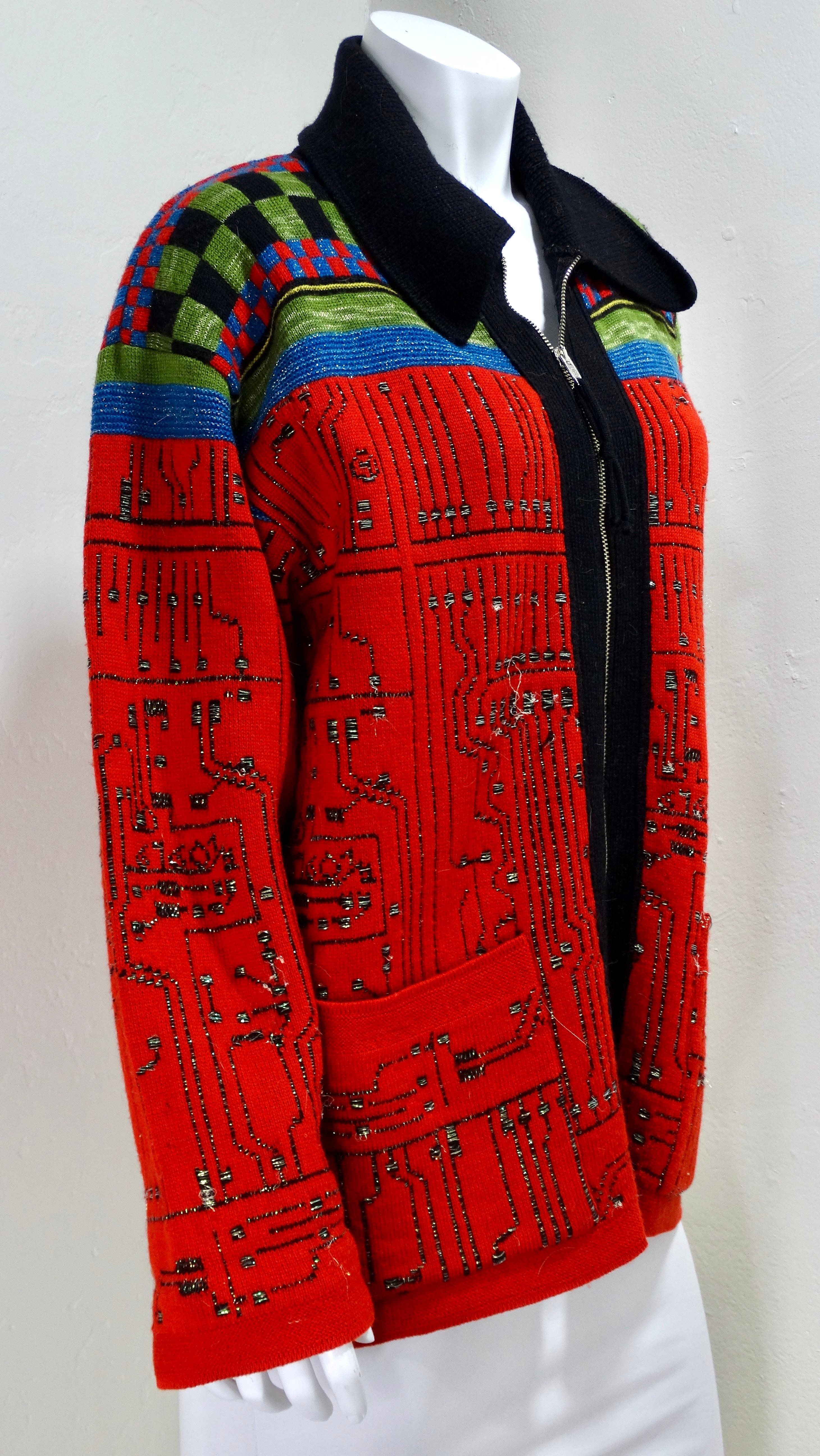 jean paul gaultier circuit board sweater