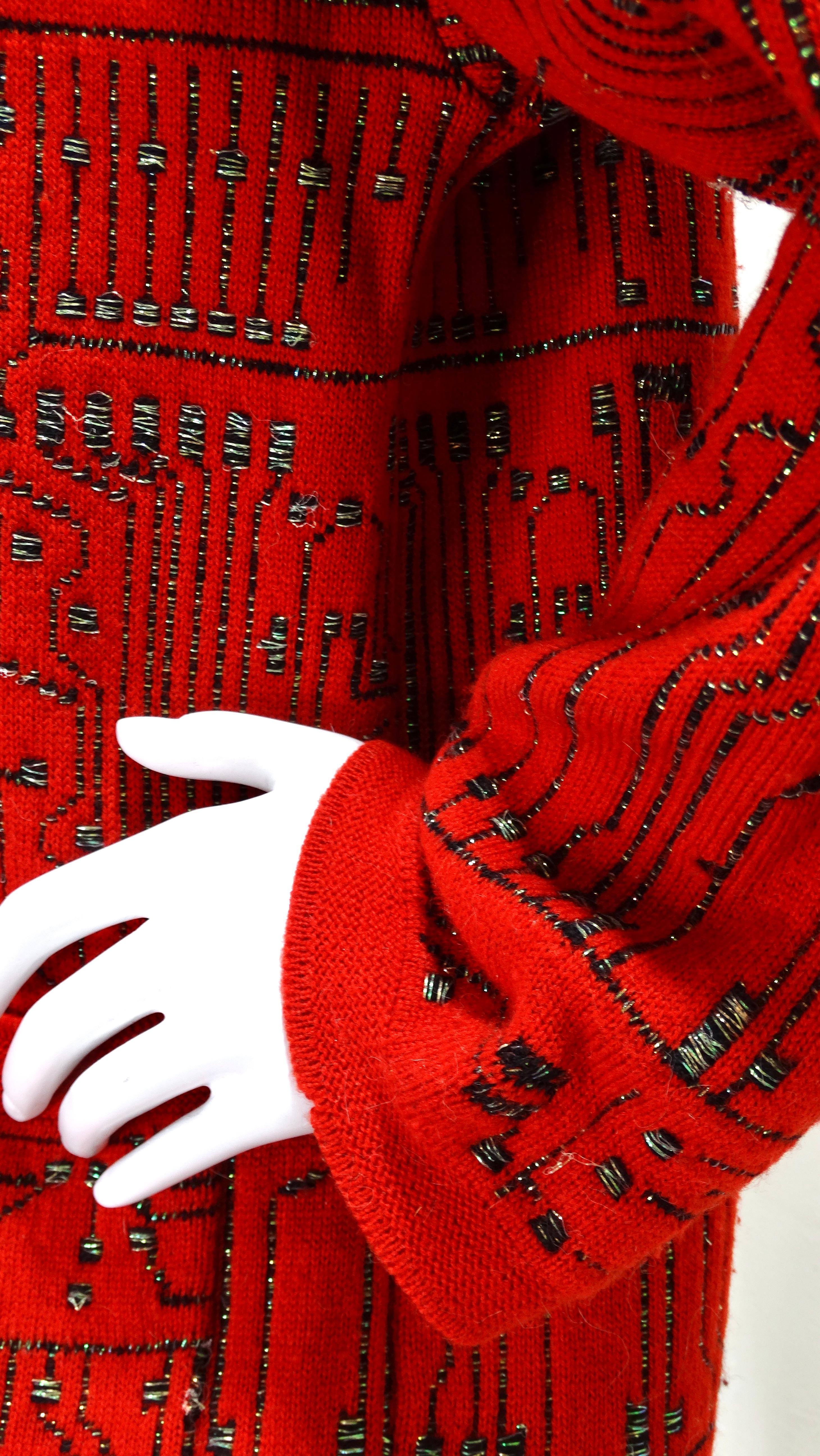 Jean Paul Gaultier AW1995 Circuit Board Zip-Up Sweater 1
