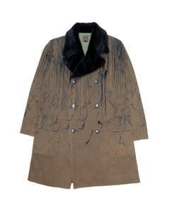 Jean Paul Gaultier AW1998 Velour Drip Coat
