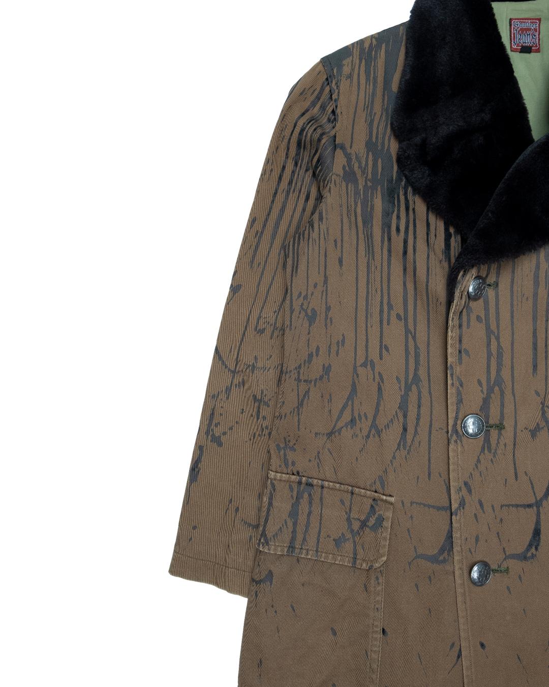 Men's Jean Paul Gaultier AW1998 Velour Drip Coat For Sale