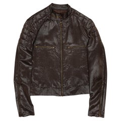 Used Jean Paul Gaultier AW1999 Silk-Blend Moto Jacket