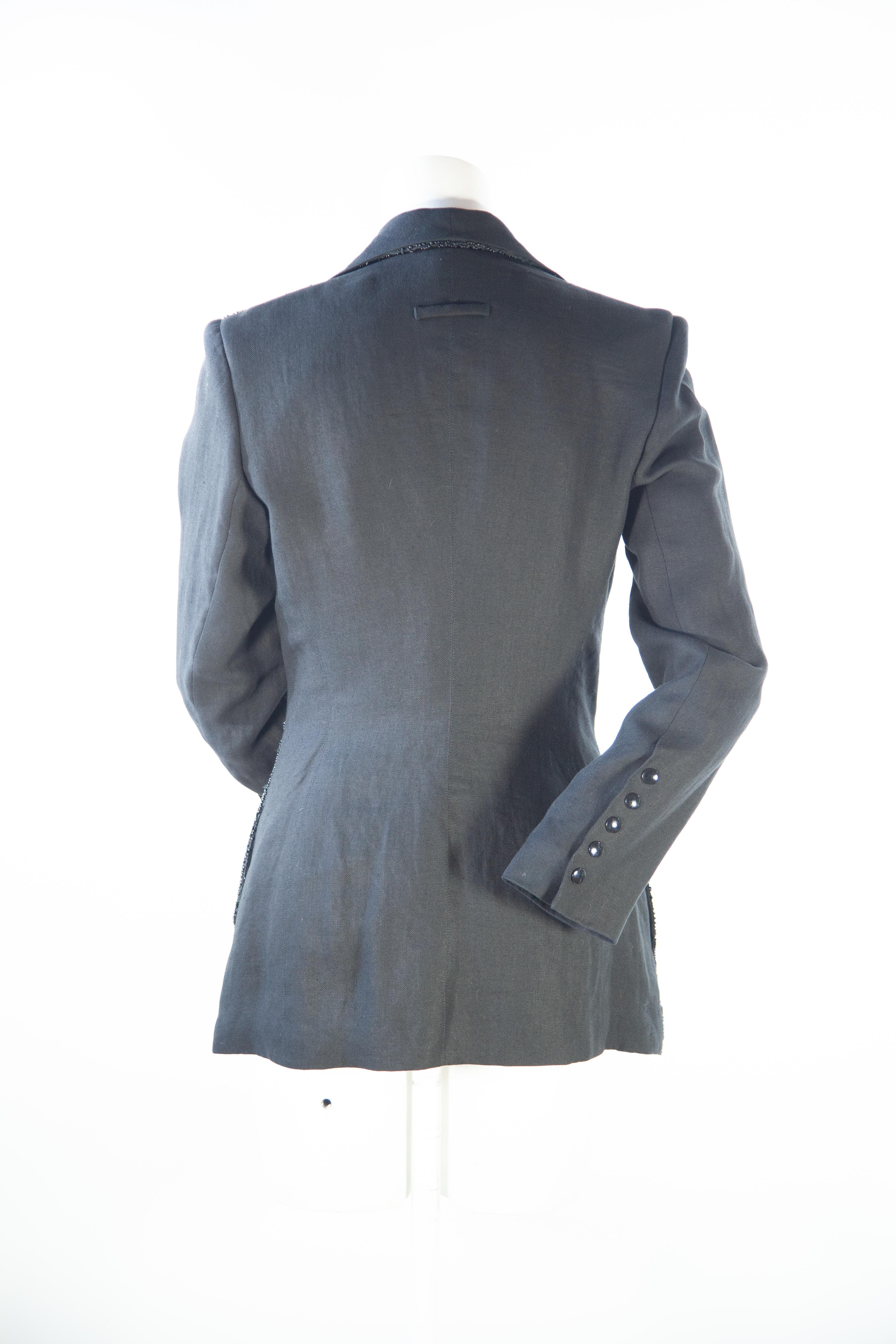 Women's or Men's Jean Paul Gaultier Beaded Blazer  For Sale