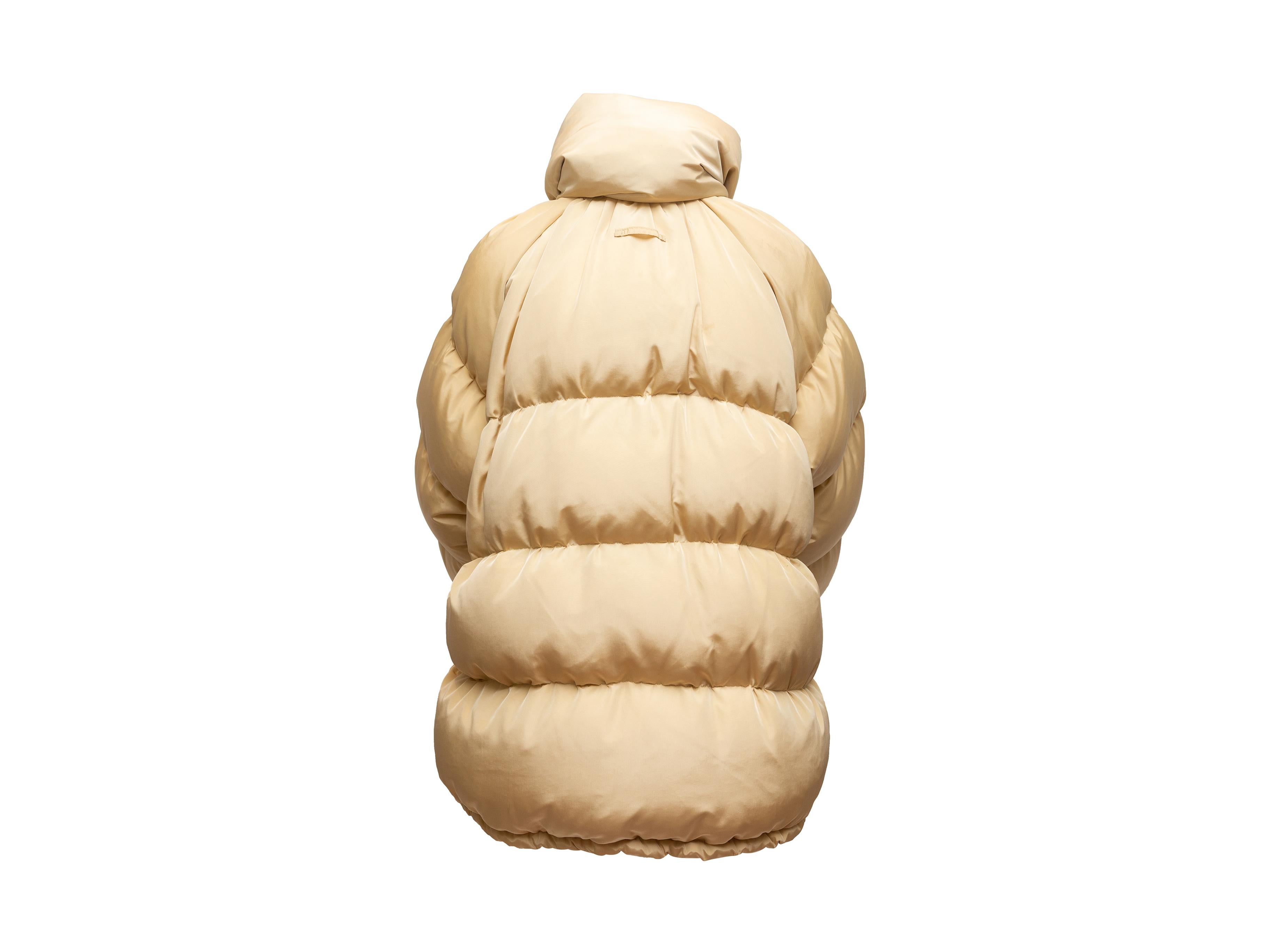 Women's Jean Paul Gaultier Beige Oversize Puffer Coat