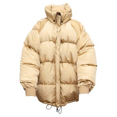 Jean Paul Gaultier Beige Oversize Puffer Coat