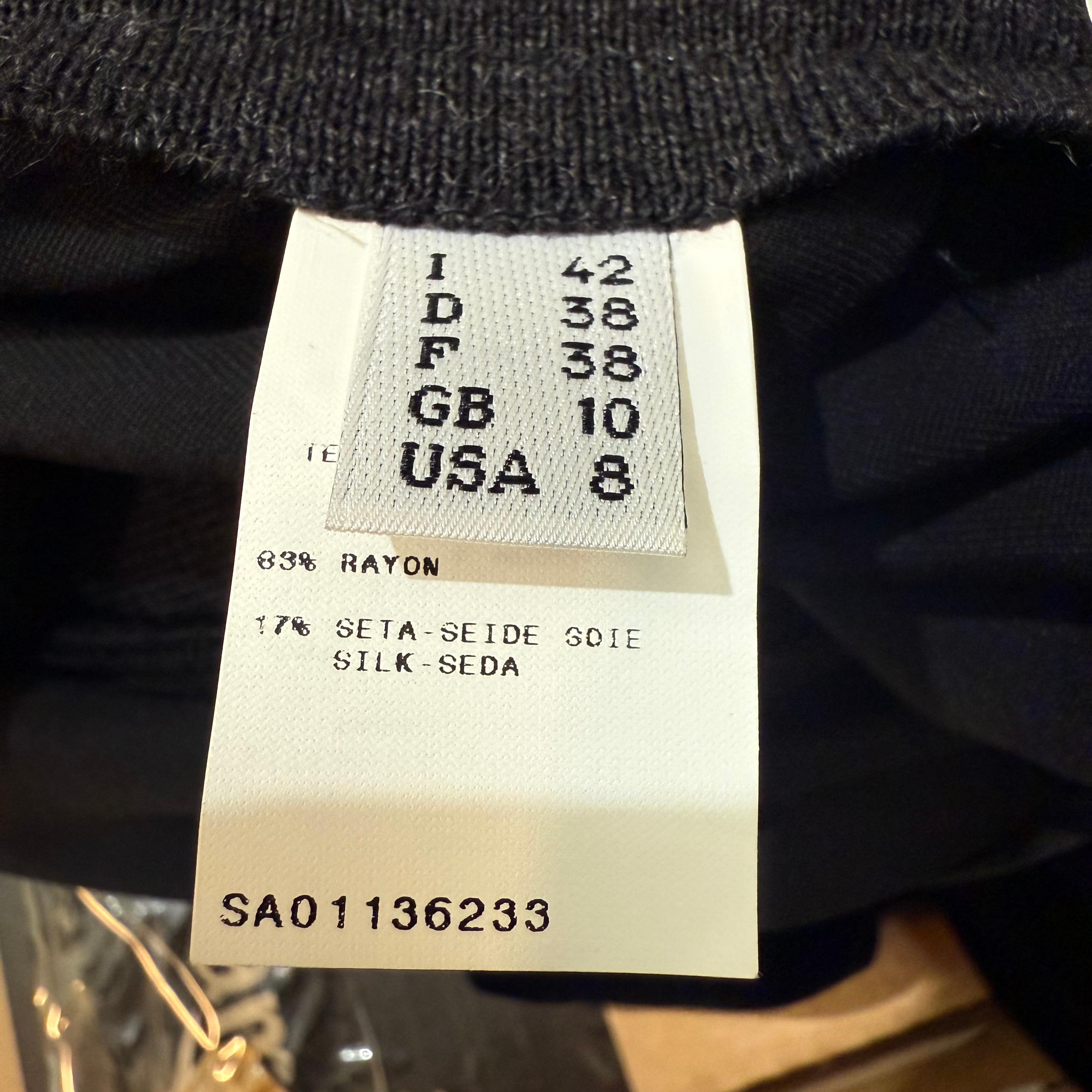 Jean Paul Gaultier Schwarzer und grauer Samtrock FR 38 / IT 42 im Angebot 3