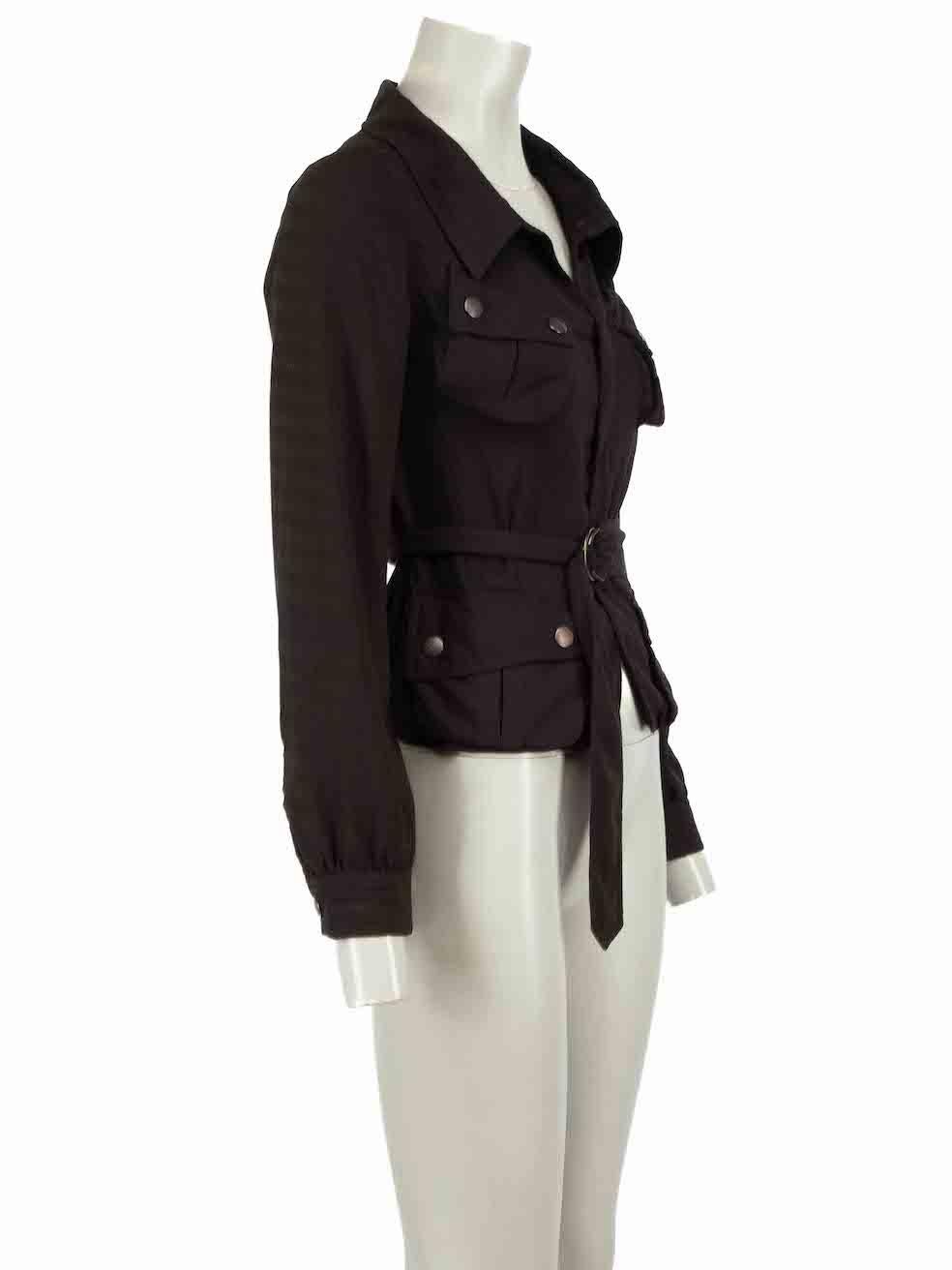 CONDITION is Very good. Minimal wear to blazer is evident. Minimal wear pilling to polyester on this used Jean Peal Gaultier designer resale item.
 
 Details
 Black
 Synthetic
 Utility jacket
 Short length
 Belted
 Front zip closure
 4x Front