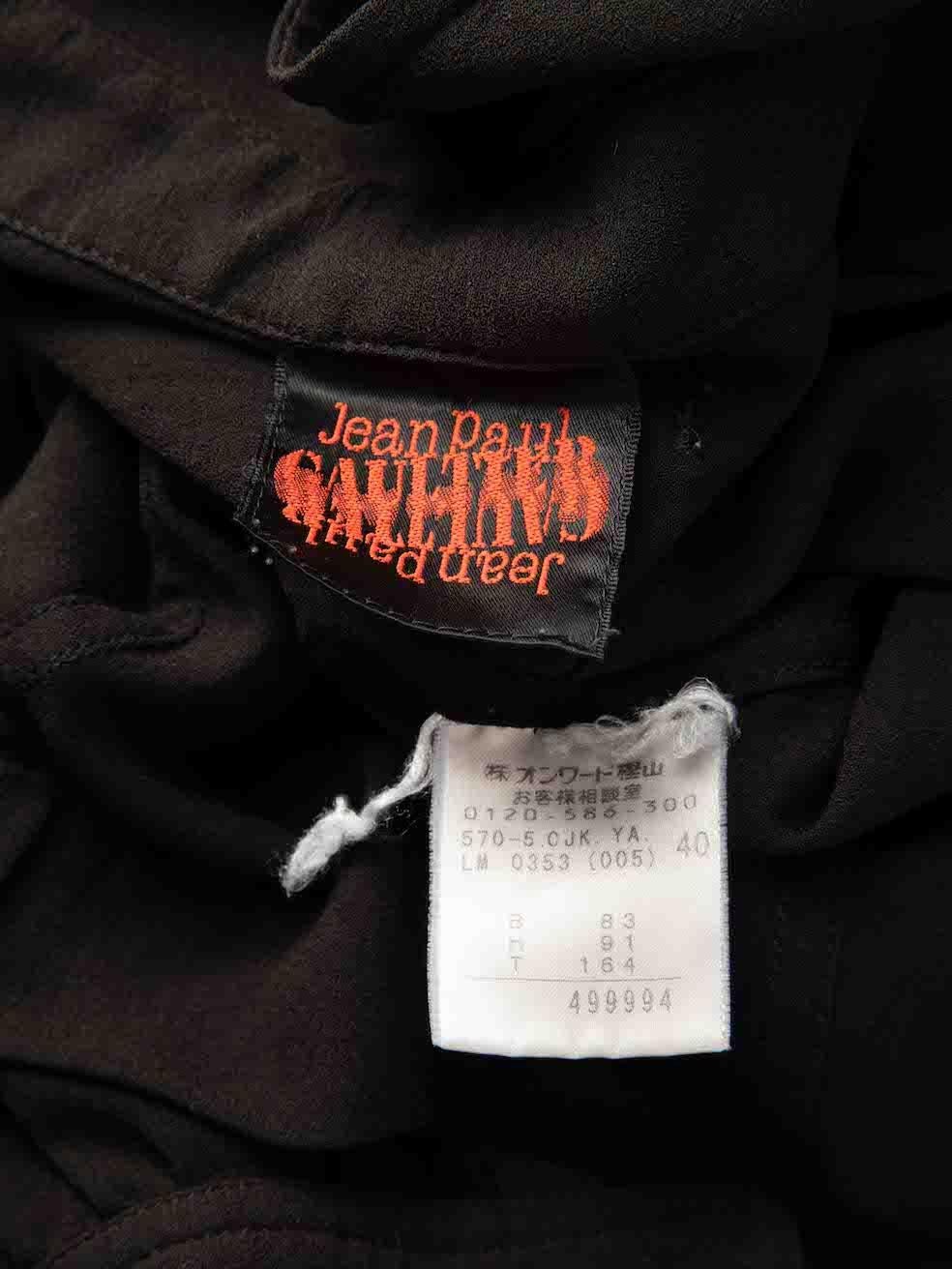 Jean Paul Gaultier Black Belted Utility Jacket Size S For Sale 1