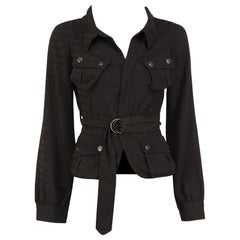 Jean Paul Gaultier Black Belted Utility Jacket Size S