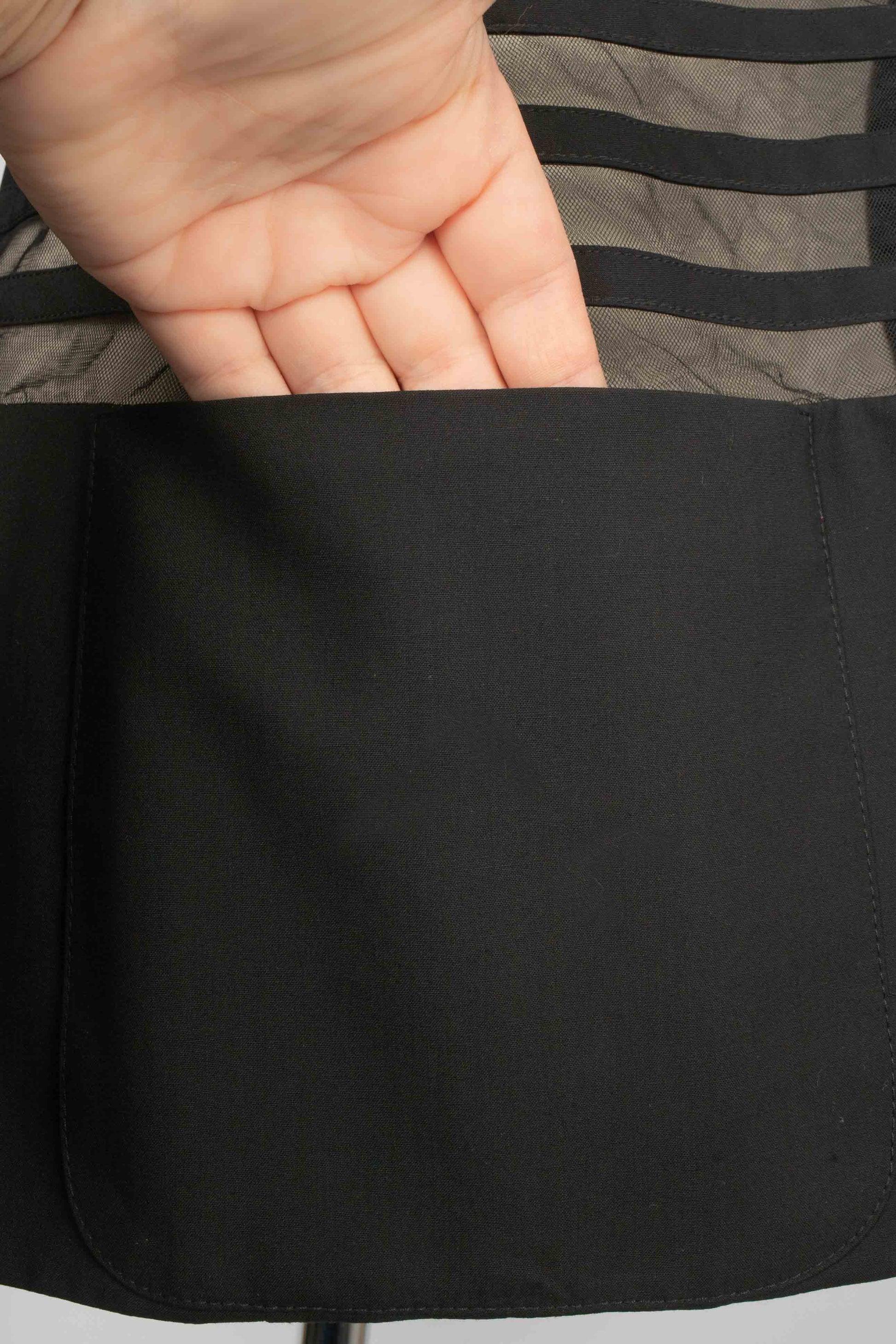 Jean Paul Gaultier Jeans, giacca in lana mista nera in vendita 1