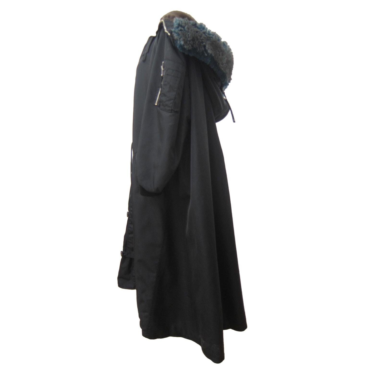 Jean Paul Gaultier Black Bomber Jacket Coat 1980s For Sale at 1stDibs ...