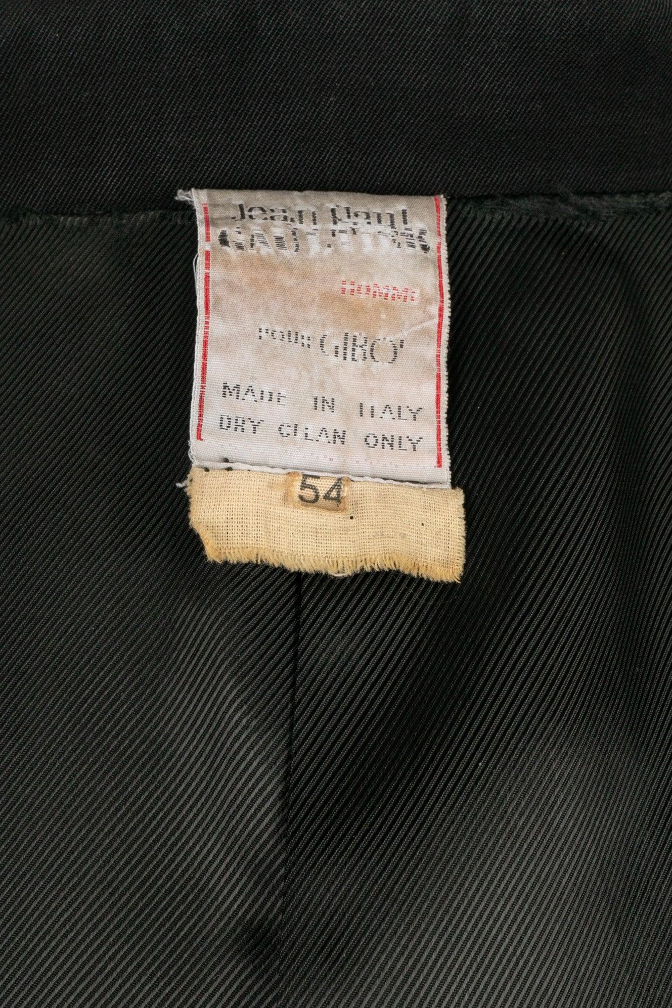 Jean-Paul Gaultier Black Canvas Men Jacket For Sale 5