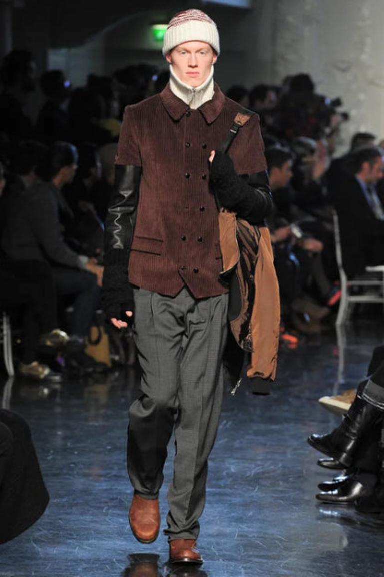Jean-Paul Gaultier Black Corduroy Men Jacket, 2012 For Sale 6