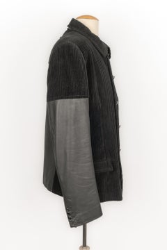 Jean-Paul Gaultier Black Corduroy Men Jacket, 2012