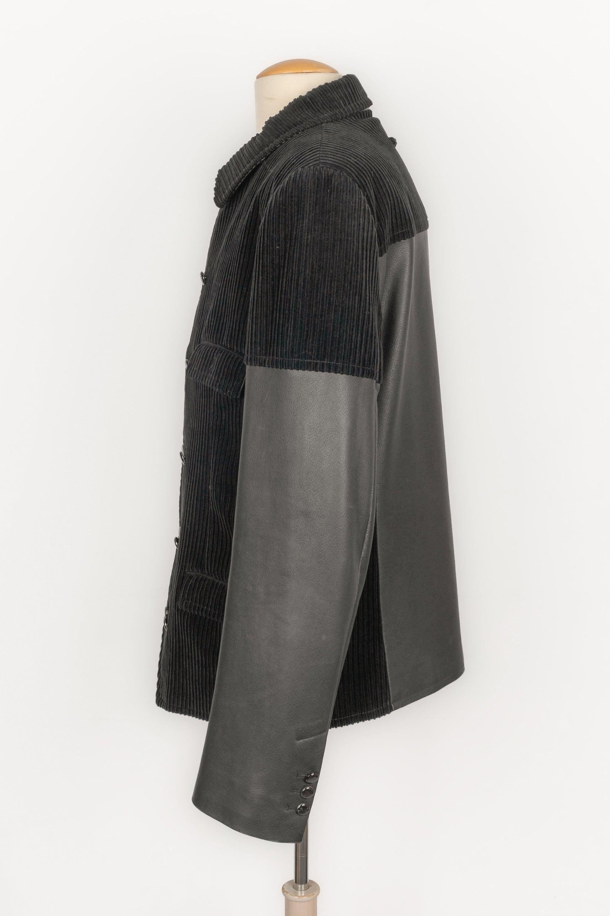 Men's Jean-Paul Gaultier Black Corduroy Men Jacket, 2012 For Sale