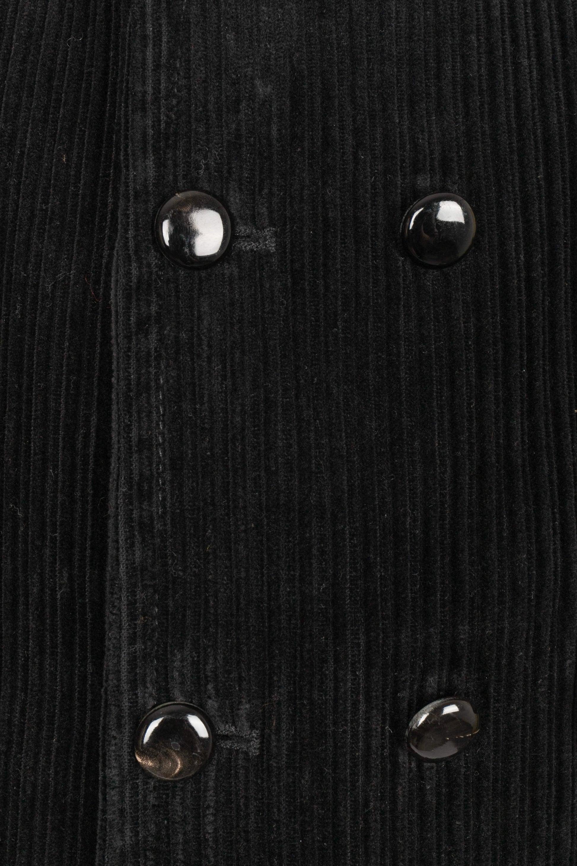 Jean-Paul Gaultier Black Corduroy Men Jacket, 2012 For Sale 2