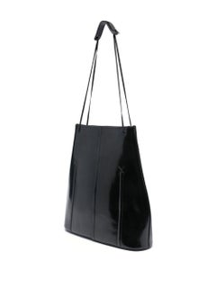 Jean Paul Gaultier Black Corset Leather Shoulder Bag